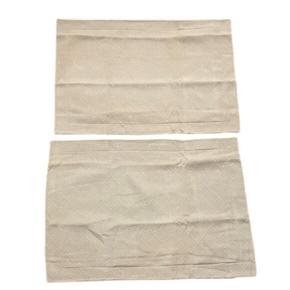 Sold Peacock Alley Tan Egyptian Cotton Matelasse Bedspread Coverlet Sham Set - Picture 5 of 12